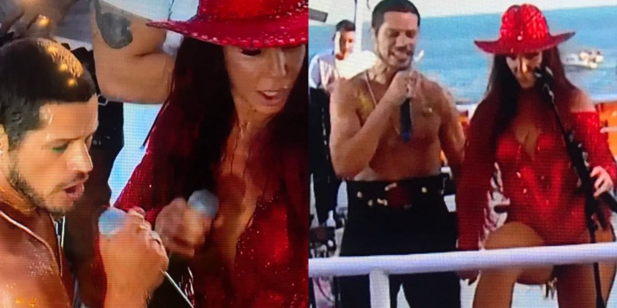 Vestido de Lui Lorenzo, José Loreto se apresenta com Ivete