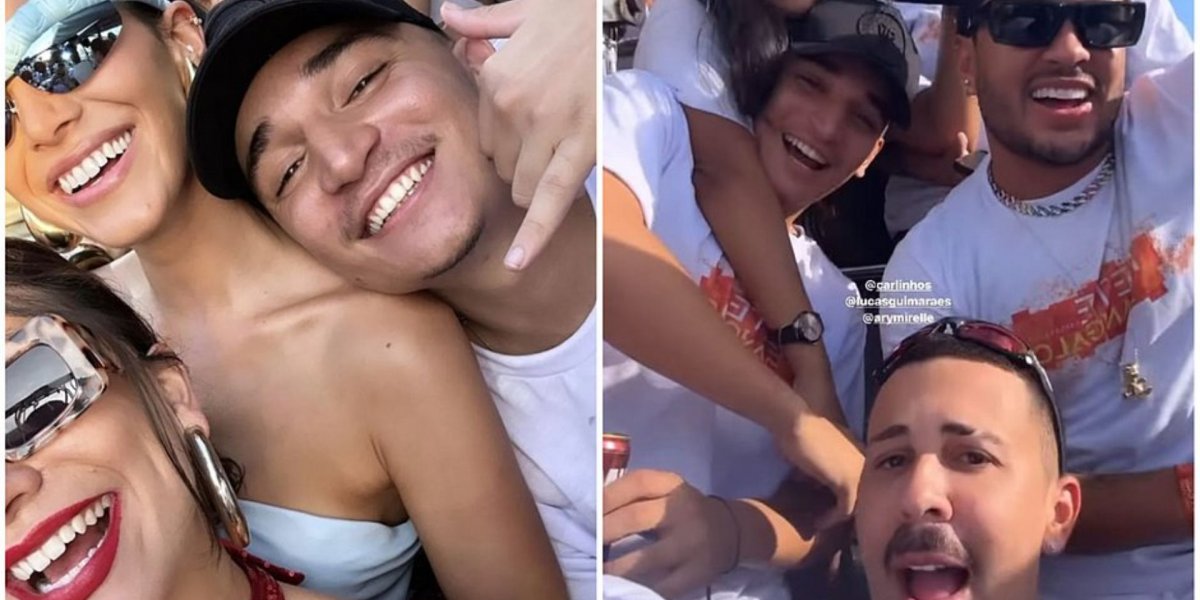 Bruna Marquezine, Pri Alcântara e João Gomes 'vivem muito' no trio de Ivete