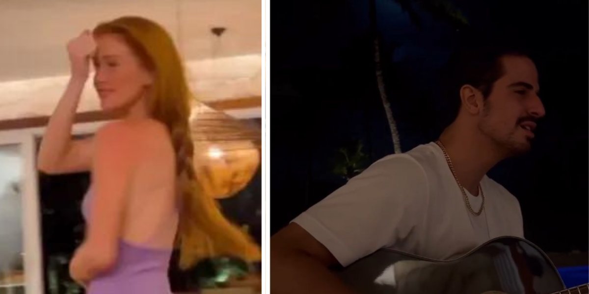 Marina Ruy Barbosa e Enzo Celulari são flagrados juntos em Praia do Forte