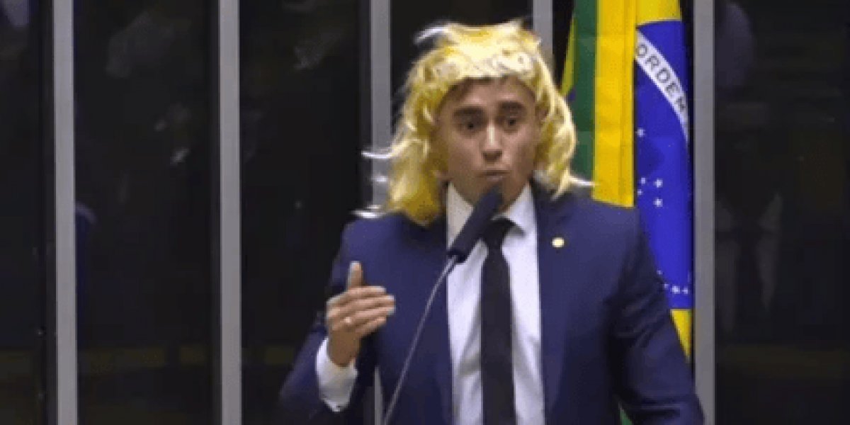 Nikolas Ferreira faz discurso transfóbico na Camara dos Deputados