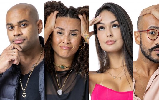 BBB 23: Cezar, Domitila, Larissa e Ricardo estão no paredão