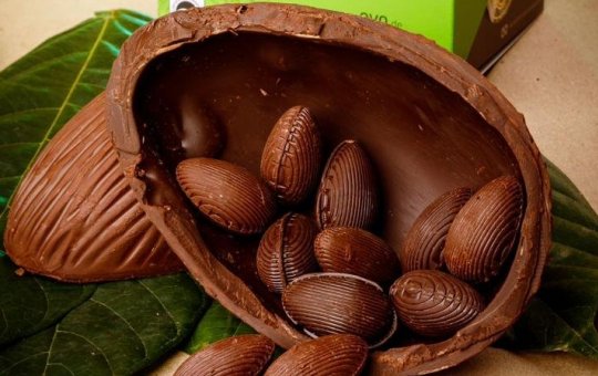 Ovo de chocolate orgânico fabricado na Bahia é opção fit para a Páscoa