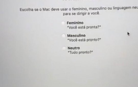 Homem discute com computador por ter a opção de linguagem neutra e viraliza