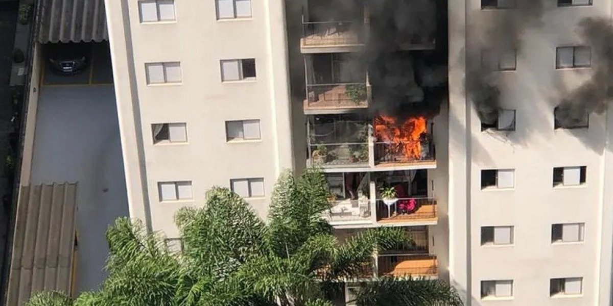 Mulher sobrevive após pular de 6º andar de prédio para fugir de incêndio em SP