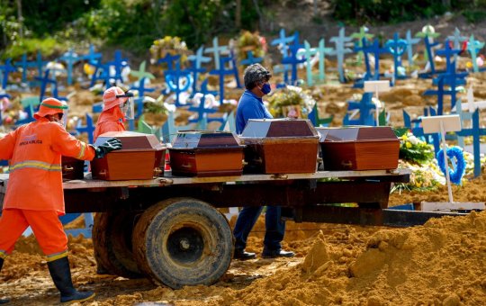 Brasil chega à marca de 700 mil mortes por covid-19
