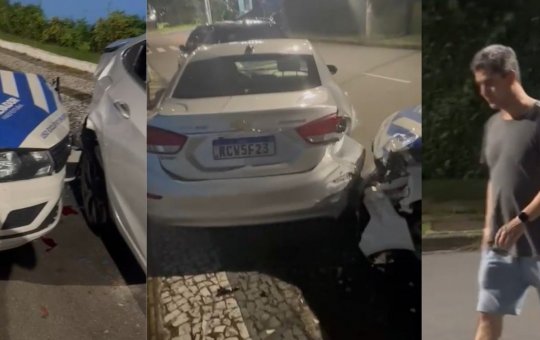 Servidor da prefeitura se envolve em acidente e se nega a fazer bafômetro