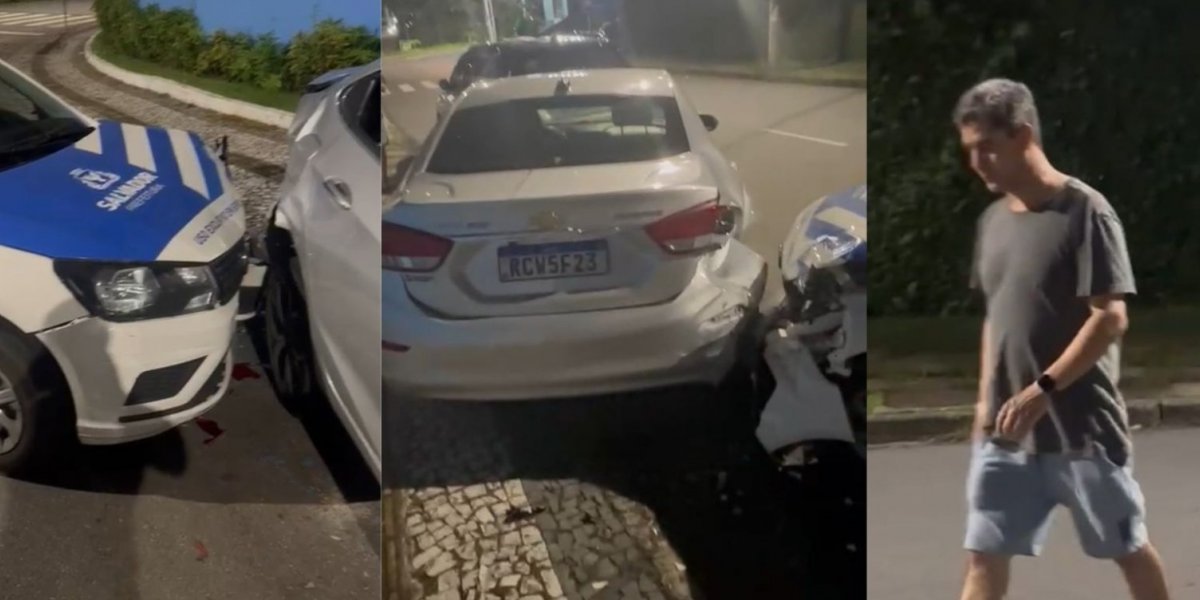 Servidor da prefeitura se envolve em acidente e se nega a fazer bafômetro