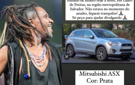 Cantor Beto Jamaica tem carro roubado