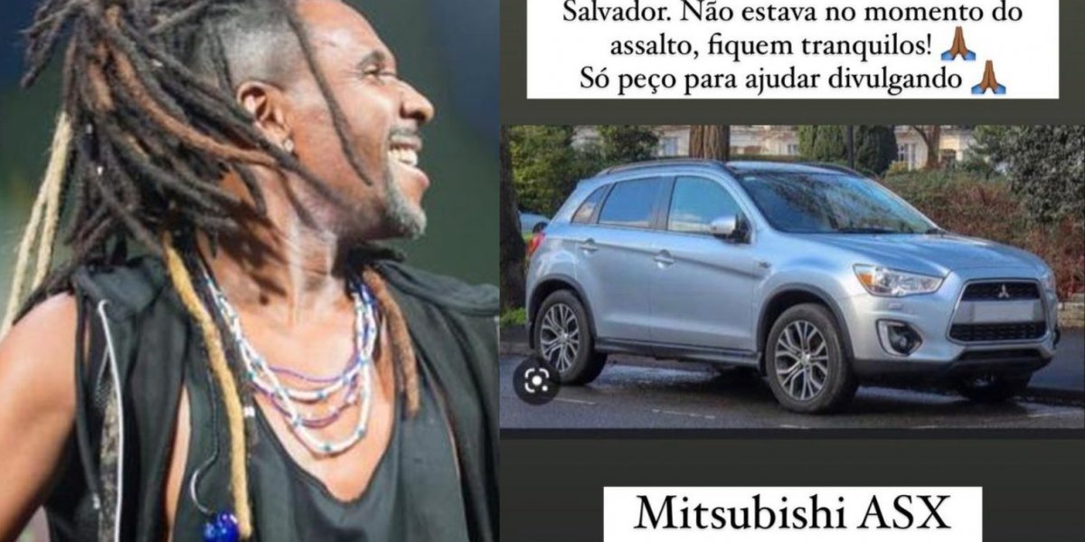 Cantor Beto Jamaica tem carro roubado