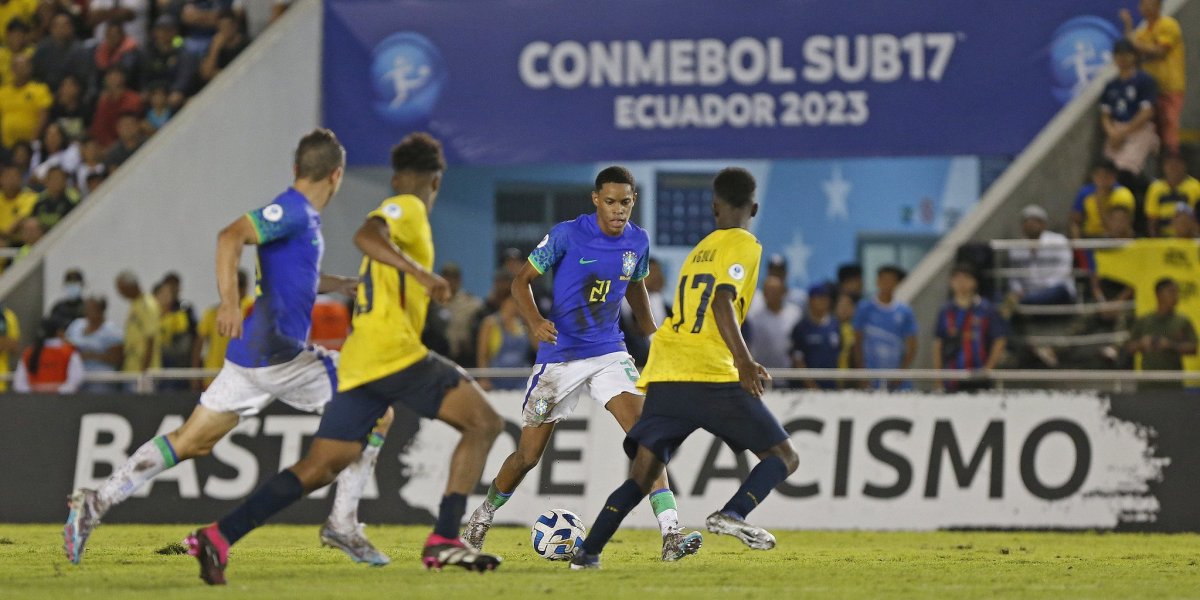 Seleção Brasileira empata com o Equador em estreia no Sul-Americano sub-17