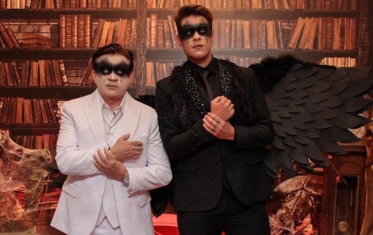 Chitãozinho rouba a cena com fantasia em aniversário do filho