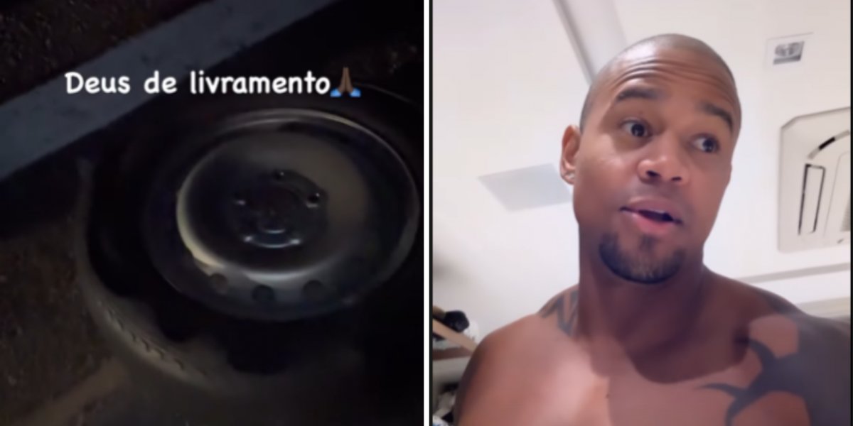 “Mais um livramento”: desabafa Léo Santana sobre pneu de van que estourou
