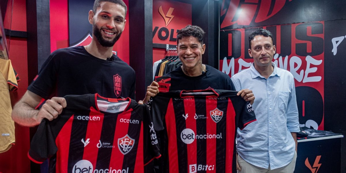 Vitória apresenta Wagner Leonardo e Giovanni Augusto no Shopping Paralela