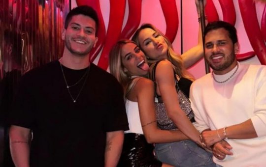 Caiu na farra: Key Alves vai pra noite com Arthur Aguiar, Gabi Martins e Lucas