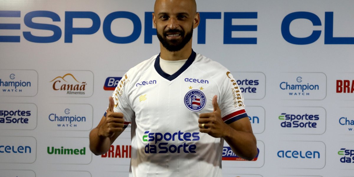 Feliz por voltar ao Bahia, Thaciano diz que Paiva "sabe onde eu gosto de jogar"
