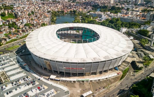 Bahia inicia retirada de cadeiras do setor norte inferior da Arena Fonte Nova