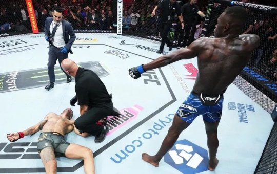 Israel Adesanya vence Alex Poatan com nocaute no UFC 287