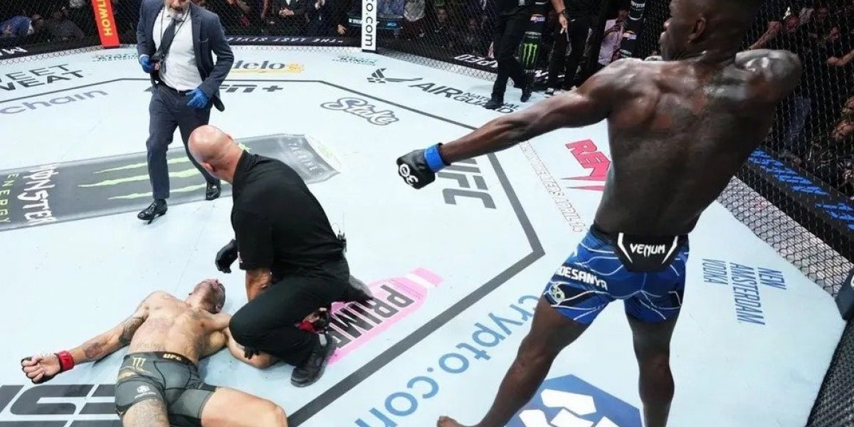 Israel Adesanya vence Alex Poatan com nocaute no UFC 287