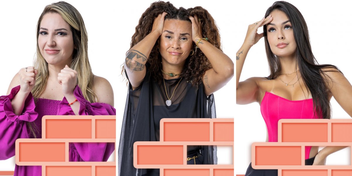 BBB 23: Amanda, Domitila e Larissa estão no paredão