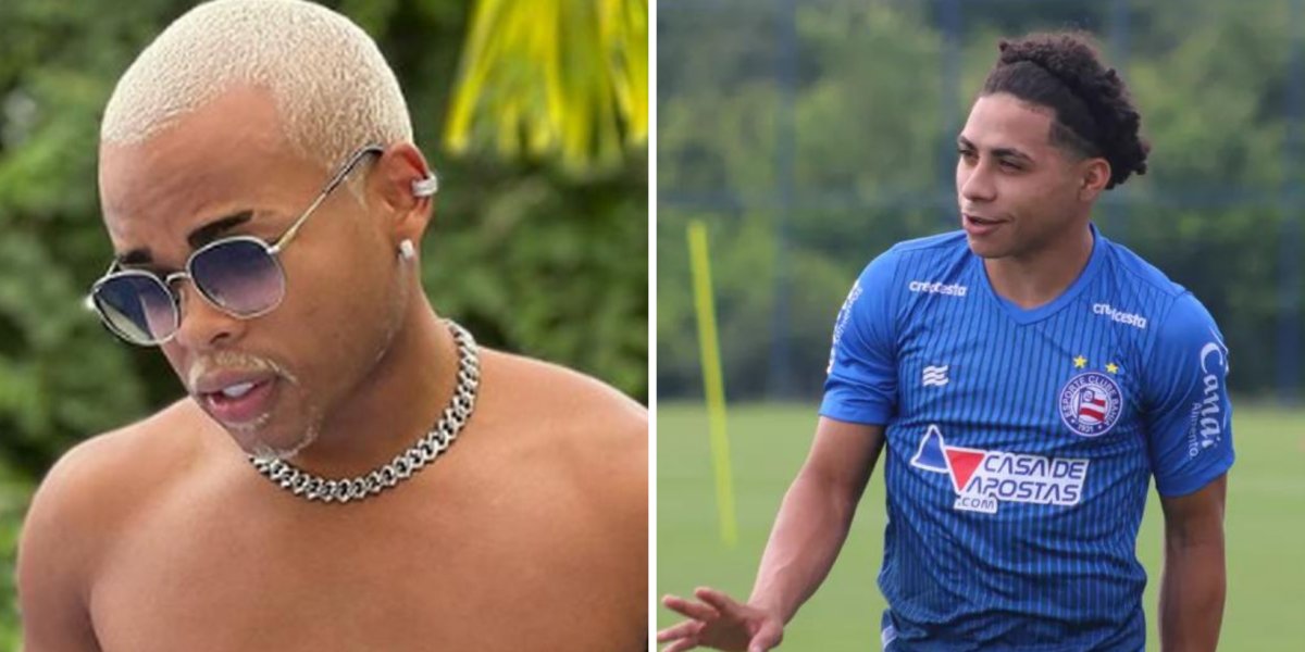 Jogador Jacaré do Bahia é flagrado por Cristian Bell em festa e web reage