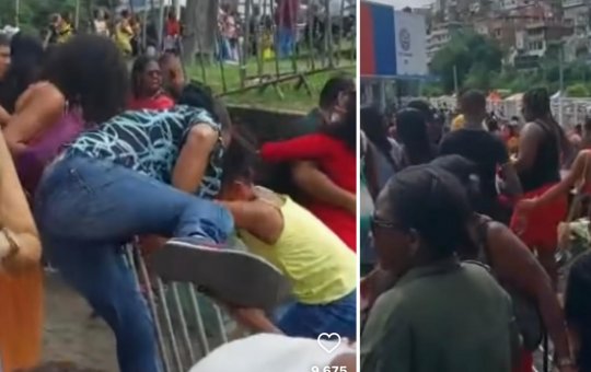 Confusão marca arredores do evento do Bispo Bruno Leonardo na Fonte Nova