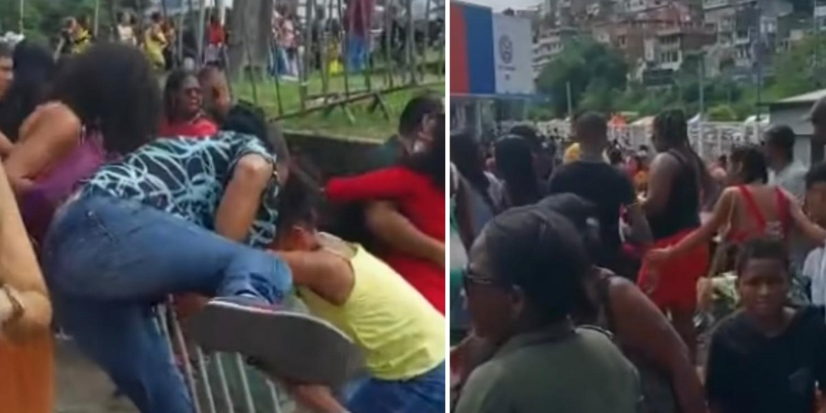 Confusão marca arredores do evento do Bispo Bruno Leonardo na Fonte Nova
