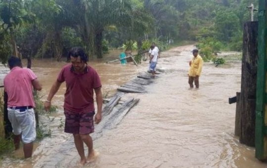 Cerca de 1 mil indígenas estão desalojados após chuvas no sul da Bahia