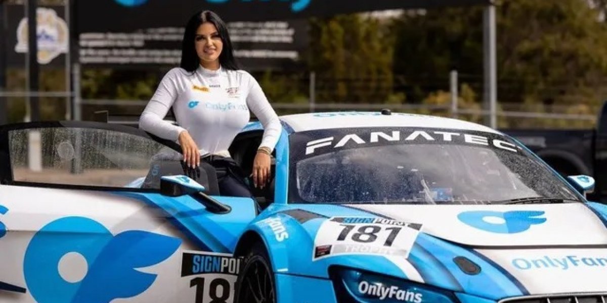 Estrela pornô e musa do OnlyFans anuncia retorno ao automobilismo