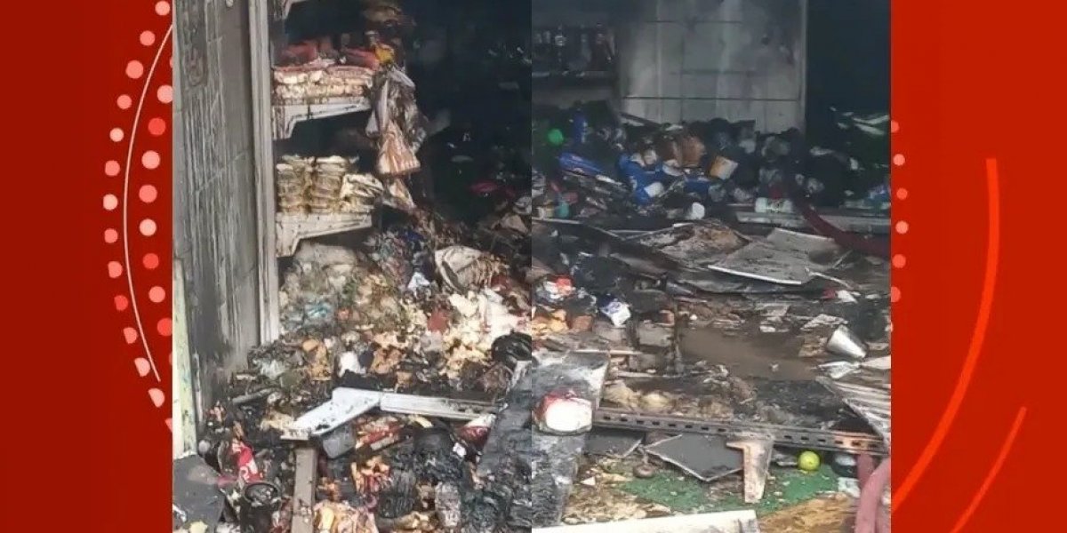 Incêndio atinge estabelecimento que comercializa bebidas alcoólicas no subúrbio