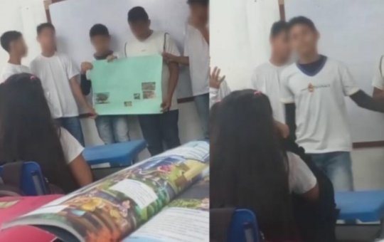 Ataque a canetadas: Aluno ataca colega em sala de aula; veja vídeo