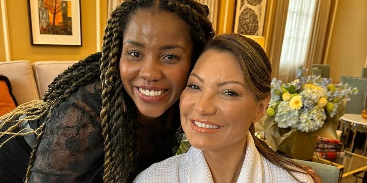 Maquiagem de Janja na coroação do rei Charles III foi assinada por baiana