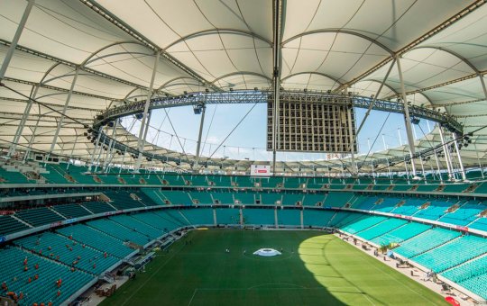 Arena Fonte Nova é eleita o sétimo melhor estádio do Brasil para paquerar