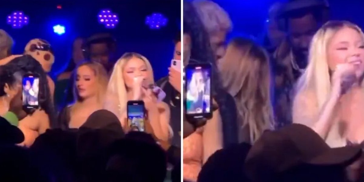 Bruna Griphao e Gabriel Santana são flagrados juntos em festa de aniversário