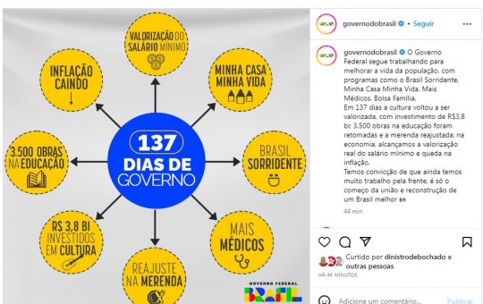 Conta oficial de Lula faz PowerPoint para ironizar cassação de Dallagnol