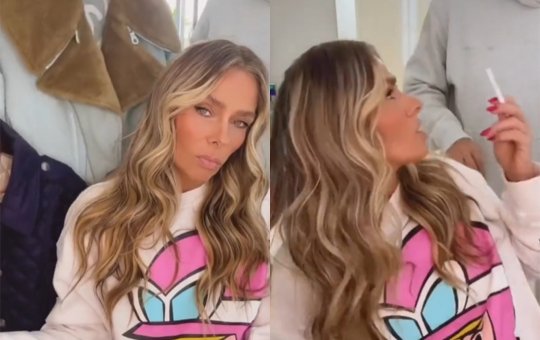 Adriane Galisteu brinca com a fala de Roberto Justus sobre motivos da separação