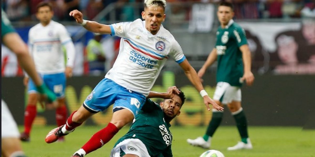 Bahia sai na frente, mas fica no empate em 1 a 1 com o Goiás