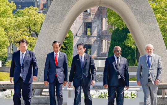 No Japão, Lula e cúpula do G7 visitam Memorial da Paz de Hiroshima