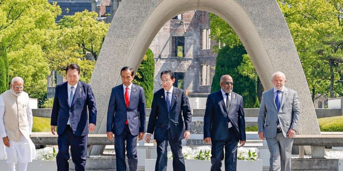 No Japão, Lula e cúpula do G7 visitam Memorial da Paz de Hiroshima