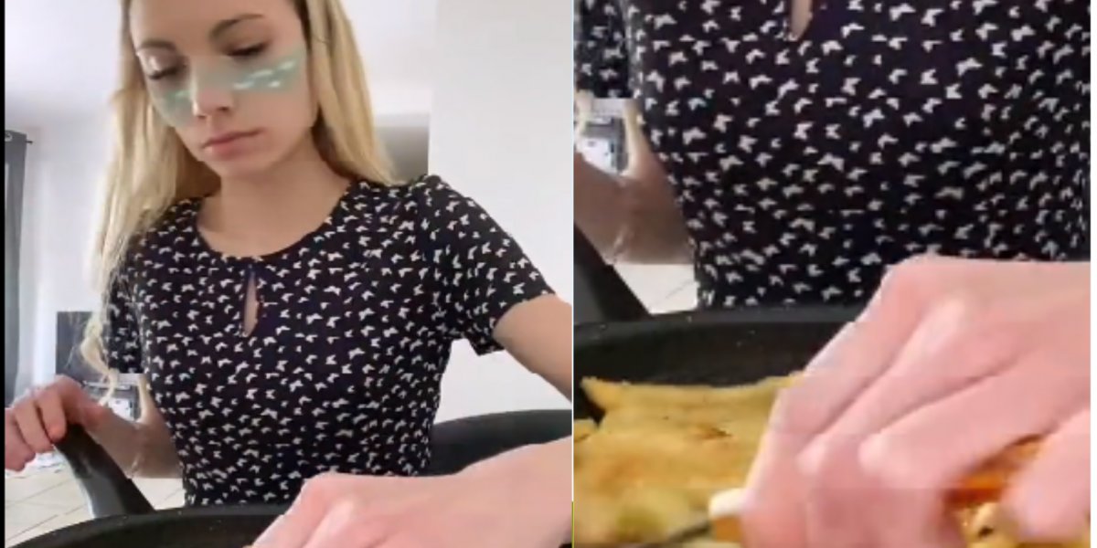 Mulher viraliza ao comer 'óleo com batata frita'; assista
