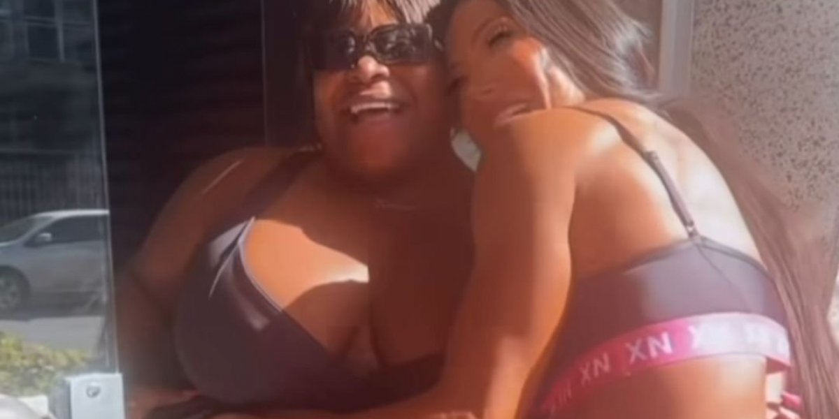 Gracyanne Barbosa incentiva Jojo Todynho na academia: "Encontro fitness"