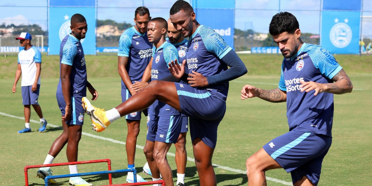 Com treino de pênaltis, Bahia finaliza preparação para jogo contra o Santos