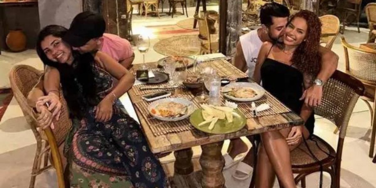João Gomes e Ary jantam ao lado de Sthe Mattos e Kevi Jonny