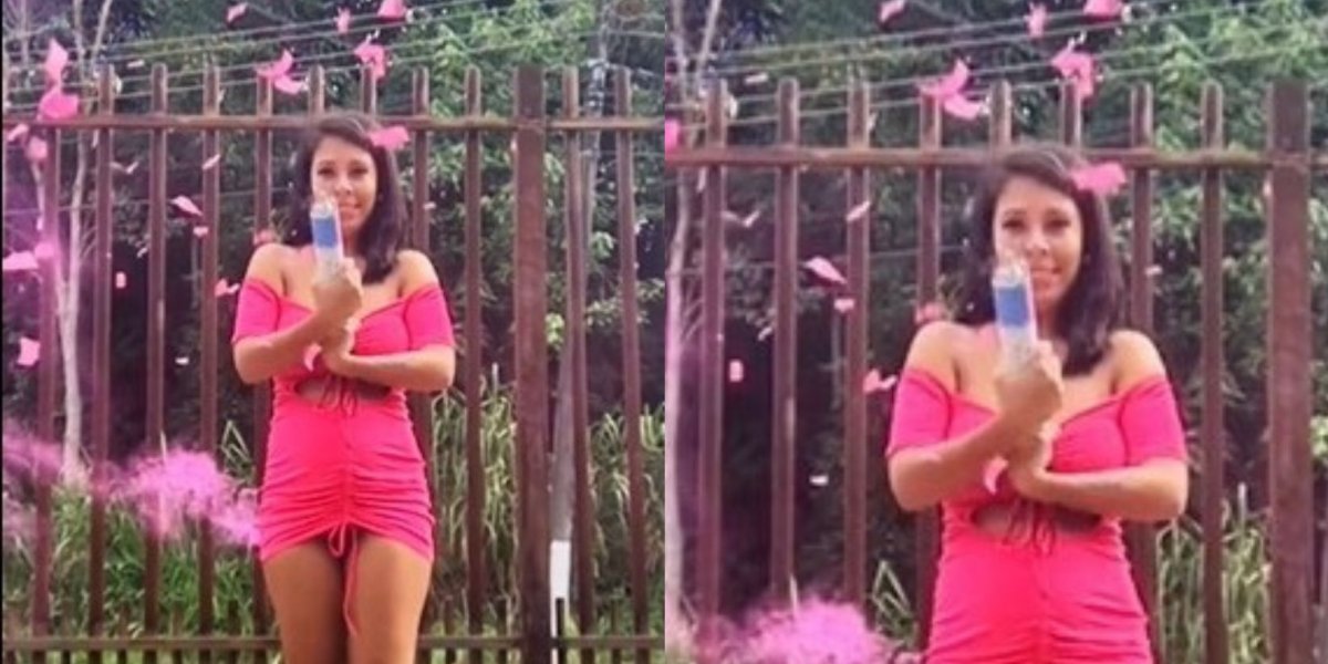 Mãe solteira viraliza ao fazer 'chá revelação' sozinha