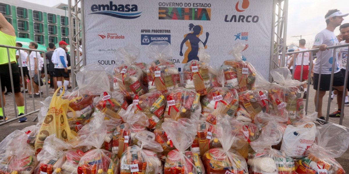 Corrida Bahia Sem Fome arrecada 26 toneladas de alimentos em ação solidária