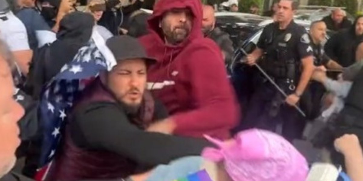 Manifestaçao LGBTQIA+ tem cenas de pancadaria; assista