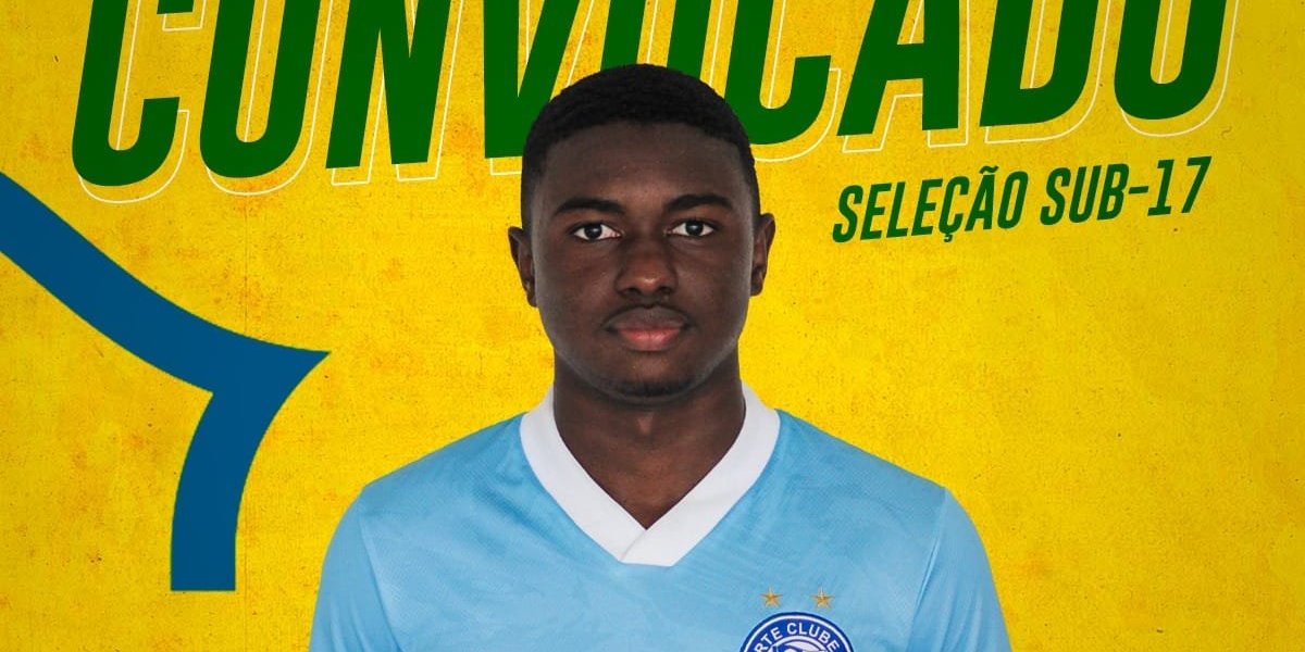 Volante do time júnior do Bahia, Sidney é convocado para a Seleção sub-17