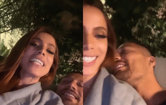 Na Turquia, Anitta surge no colo de Simone Susinna, galã de '365 Dias'