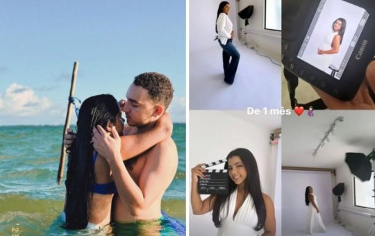 Namorada de João Gomes mostra barriga de grávida em ensaio fotográfico