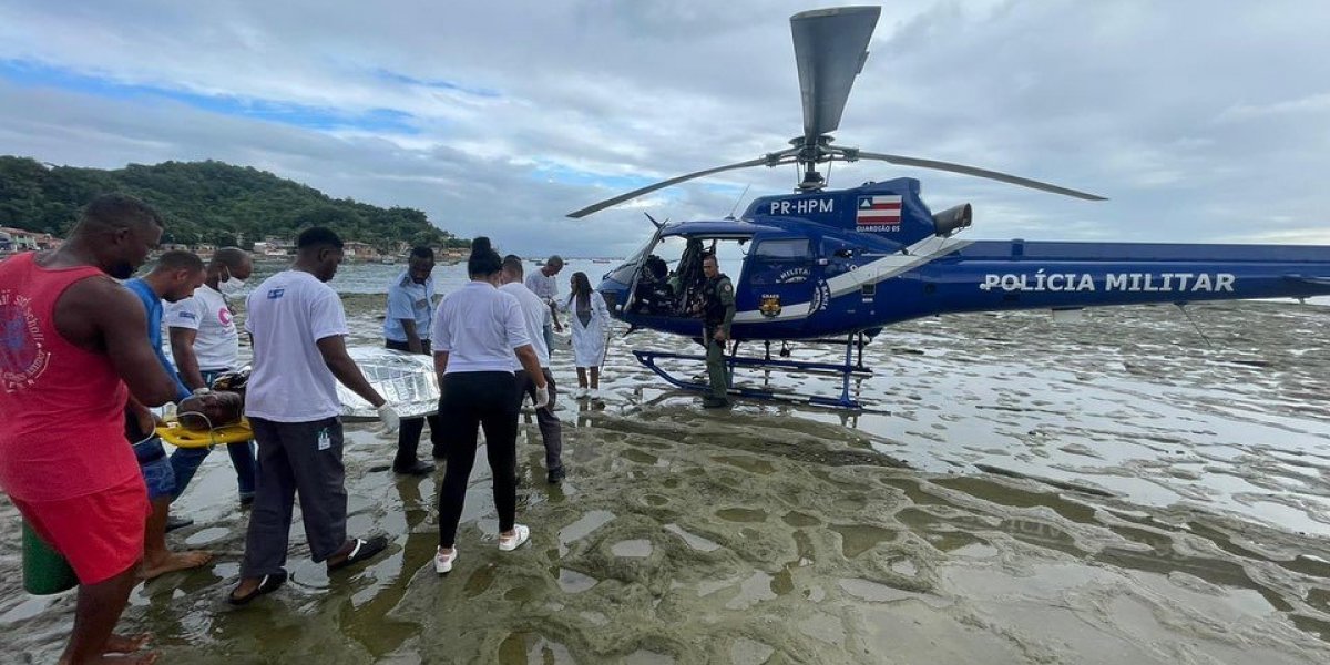 Vítima de AVC, paciente é resgatado pelo Graer em 10 minutos em Ilha de Maré