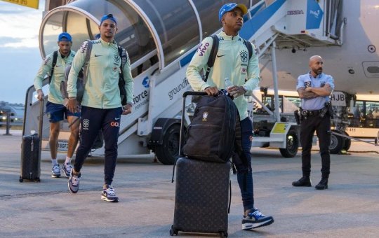 Seleção Brasileira chega a Portugal e terá mais um treino antes de amistoso